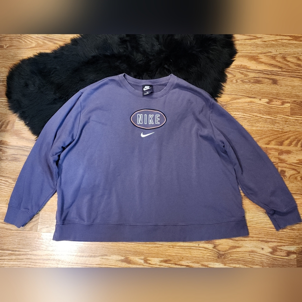 Nike Sportswear Varsity Sweatshirt Oversized Embroidery Swoosh Women's 3X